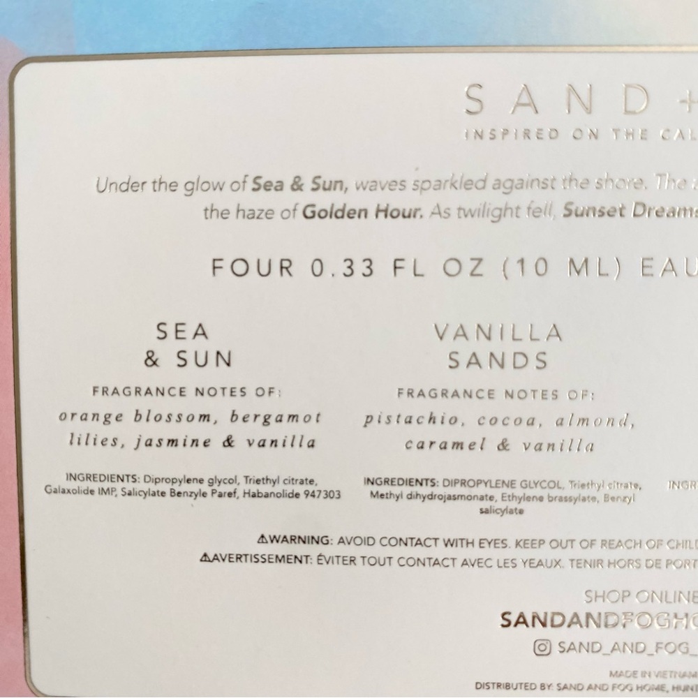 Vacay In A Bottle- Sand + Fog Fragrance Set - Picture 5 of 6